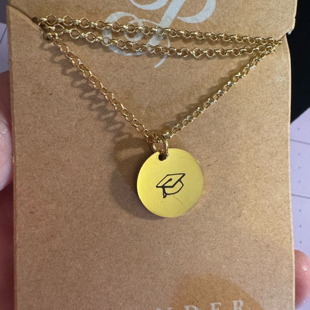Plunder Gold Disc Graduation Pendant Necklace - Women Jewelry - Picture 7 of 10